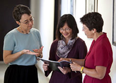 Mary Twomey, Elaine Chen and Laura Mosqueda of the Center of Excellence on Elder Abuse and Neglect